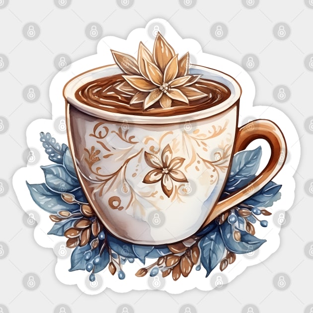 Hot chocolate cozy winter Sticker by beangeerie